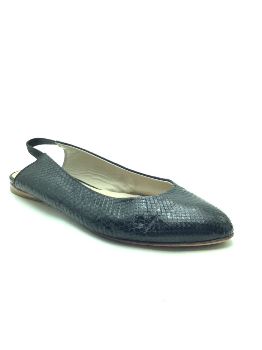 Attilio Giusti Leombruni Snakeskin Flat Shoes Size: 37.5/ US 7